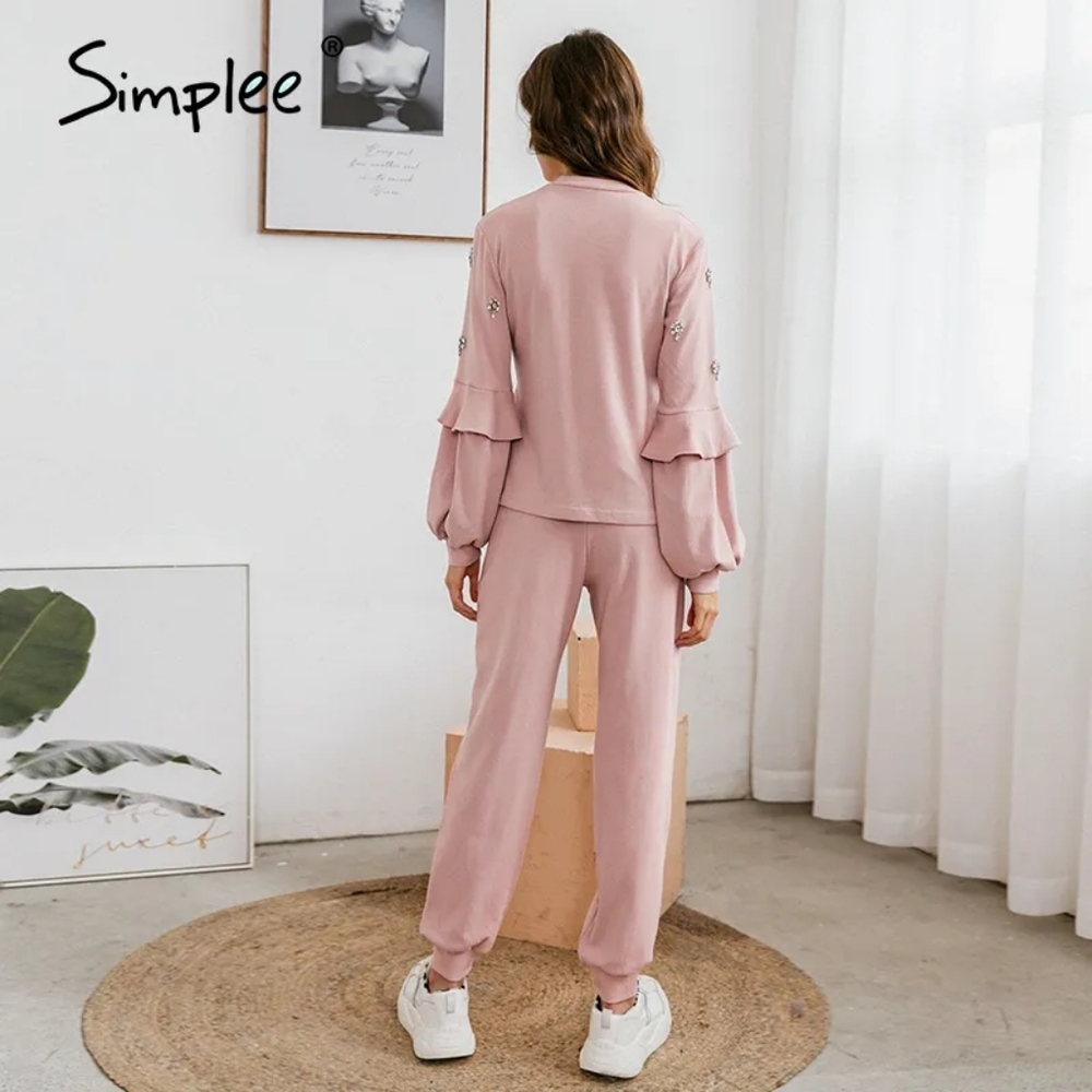 2pc Pink Lounge Set - Picture 5 of 6